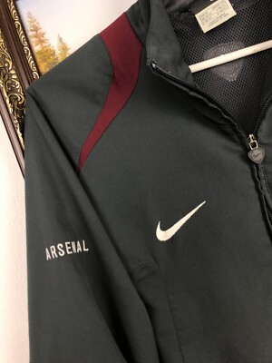 Vintage Nike Arsenal Football Jacket Soccer Track Top Gunners O2