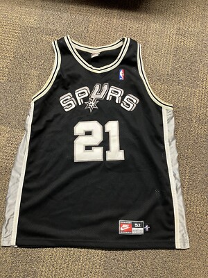 TIM DUNCAN SAN ANTONIO SPURS NIKE AUTHENTIC ROOKIE JERSEY WHITE