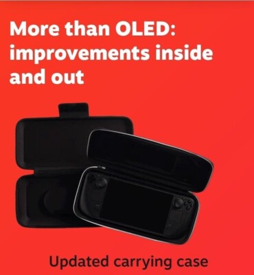 Valve Steam Deck OLED 1TB Handheld Console | Black/Red | Wi-Fi