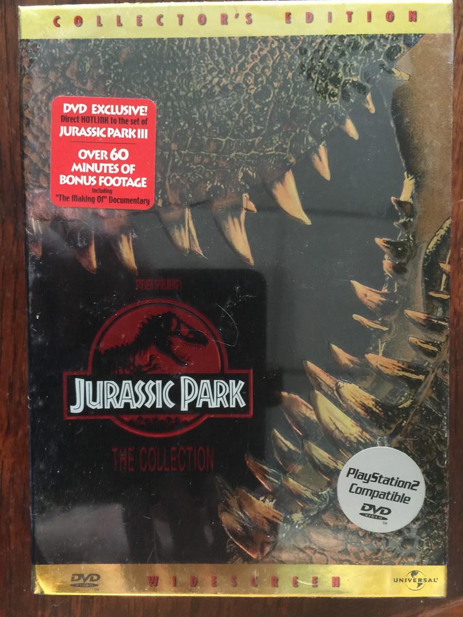 Jurassic Park the Collection dvd 1st 2 movies original plus the