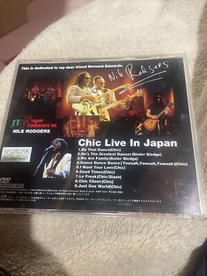 Chic Live in Japan Japan DVD w OBI Promo Copy Nile Rodgers Slash