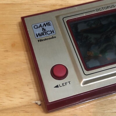 Nintendo OCTOPUS Game Watch OC-22 Wide Screen vintage Games 1981