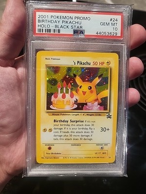 PSA 10 Birthday Pikachu Holo #24 Black Star Promo 2000 Pokemon TCG