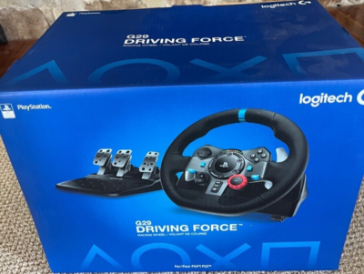 Logitech G29 Driving Force Racing Wheel & Floor Pedals PS5 PS4 PC