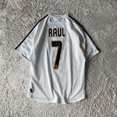 Real Madrid 2003-2004 Home Jersey #7 Raul Gonzalez Adidas M