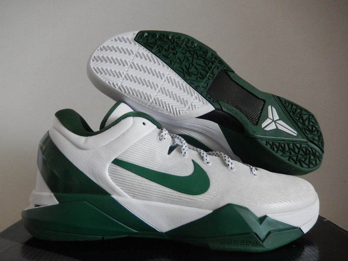NIKE ZOOM KOBE VII 7 SYSTEM TB WHITE-GORGE GREEN SZ 11.5 [517359