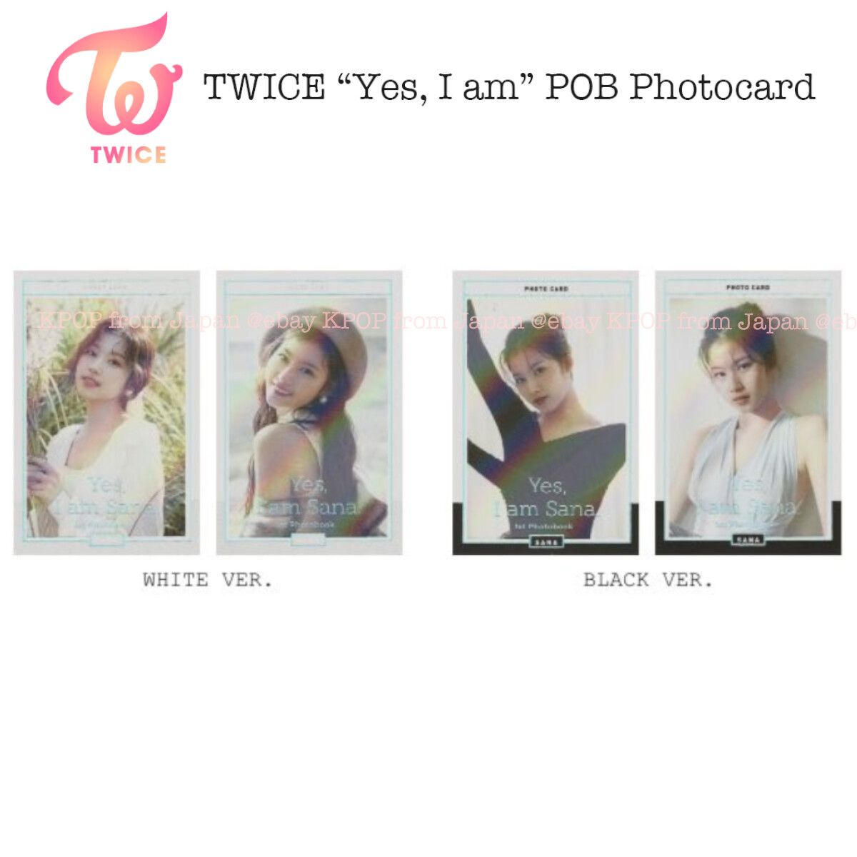 TWICE Yes I am Photocard Mina Sana Dahyun Jihyo Tzuyu Chaeyoung | eBay