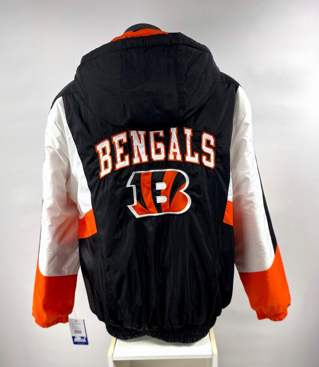 CINCINNATI BENGALS Starter PRO LINE Hooded Jacket 3X 4X 5X | eBay