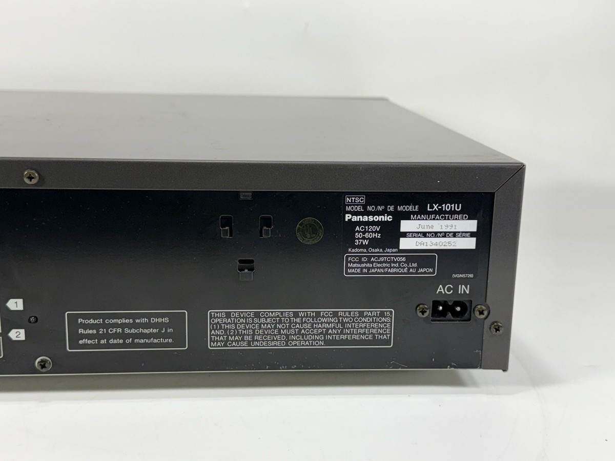 Panasonic LX-101 Multi Laser Disc / CD Player ~ No Remote / Not