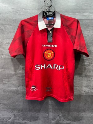 Umbro Manchester United 1997 98 Home Jersey Size Y | eBay