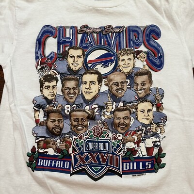 Vintage 1992 Buffalo Bills Super Bowl Champions Shirt Size Small