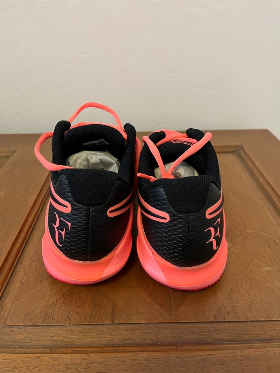 Size 7.5 - Nike Air Zoom Vapor X HC Lava Glow, Federer 2018