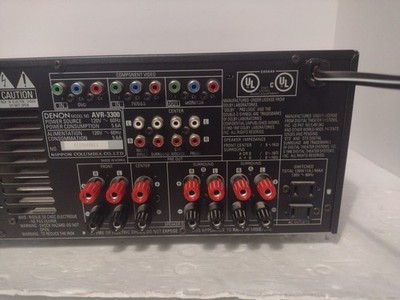 DENON AVR-3300 Precision Audio Component AV Receiver Tested