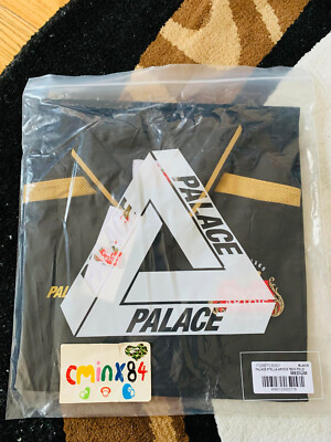 Palace X Stella Artois Tech Polo Black sz M Medium In Hand | eBay