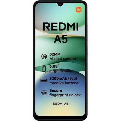 Xiaomi Redmi A5 4G Ocean Blue 64GB + 3GB Dual-SIM Unlocked SIMFree