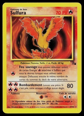 Pokemon Card - Moltres Sulfura Fossil French 27/62 Rare | eBay