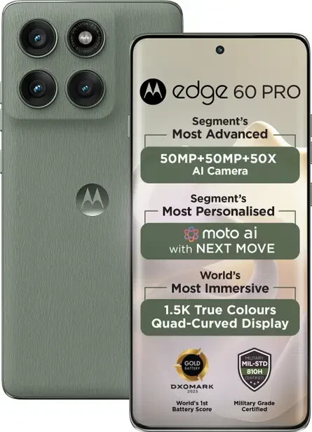 MOTOROLA Moto Edge 60 Pro 5G-Factory Unlocked Dual SIM-12GB 256GB