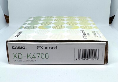 CASIO Electronic Dictionary EX-word XD-K4700 DATAPLUS9 White w