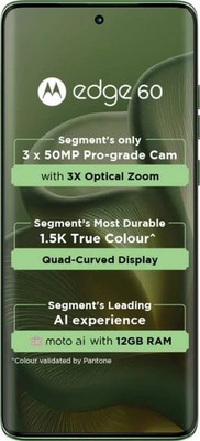 MOTOROLA Edge 60 5G (Shamrock 256GB 12GB RAM) Global Version- NO