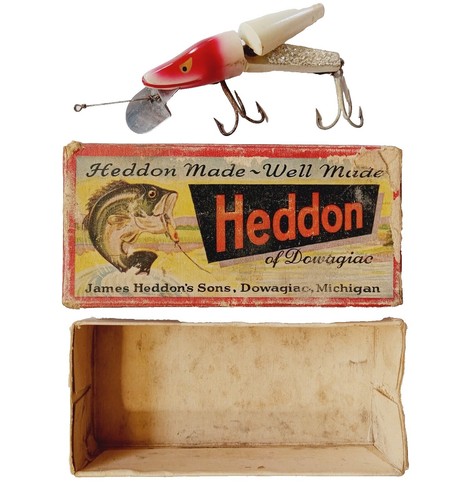 Vintage Heddon Wood King Cobra Fishing Lure 