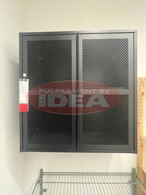 New IKEA IVAR Black Mesh Steel Cabinet 80x83 cm (31 ½x32 ⅝
