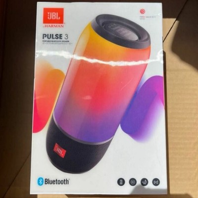 JBL PULSE 3 Portable Bluetooth Speaker Black IPX7 Waterproof
