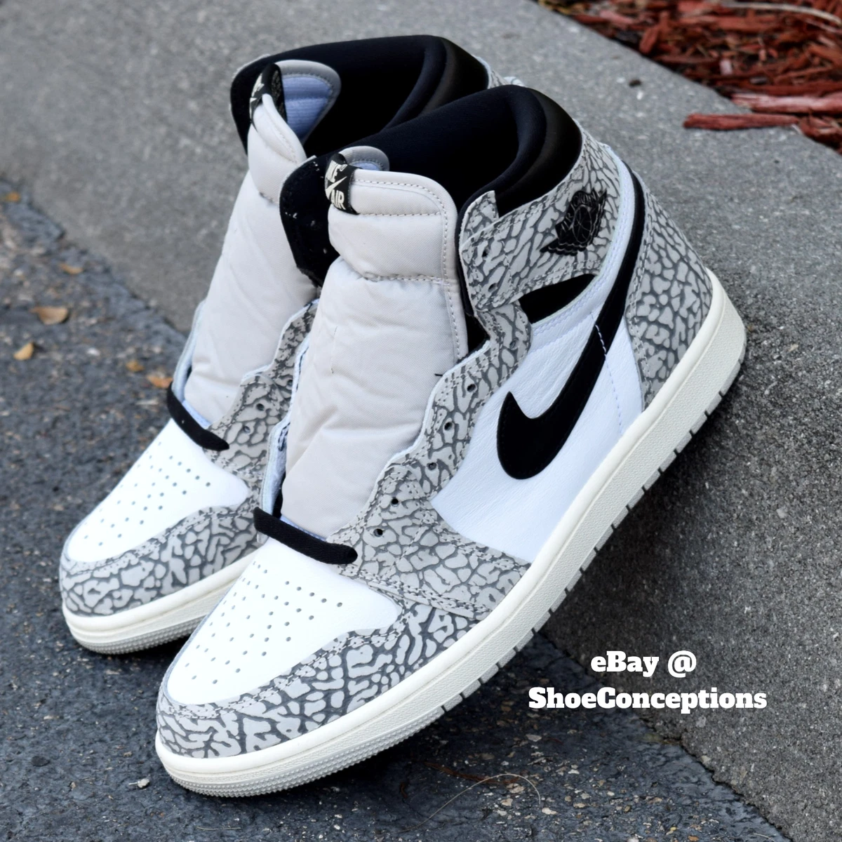 Jordan 1 Retro High White Elephant | eBay