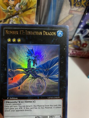 Yugioh - Number 17 Leviathan Dragon - TCG - Konami - Rare - 1st