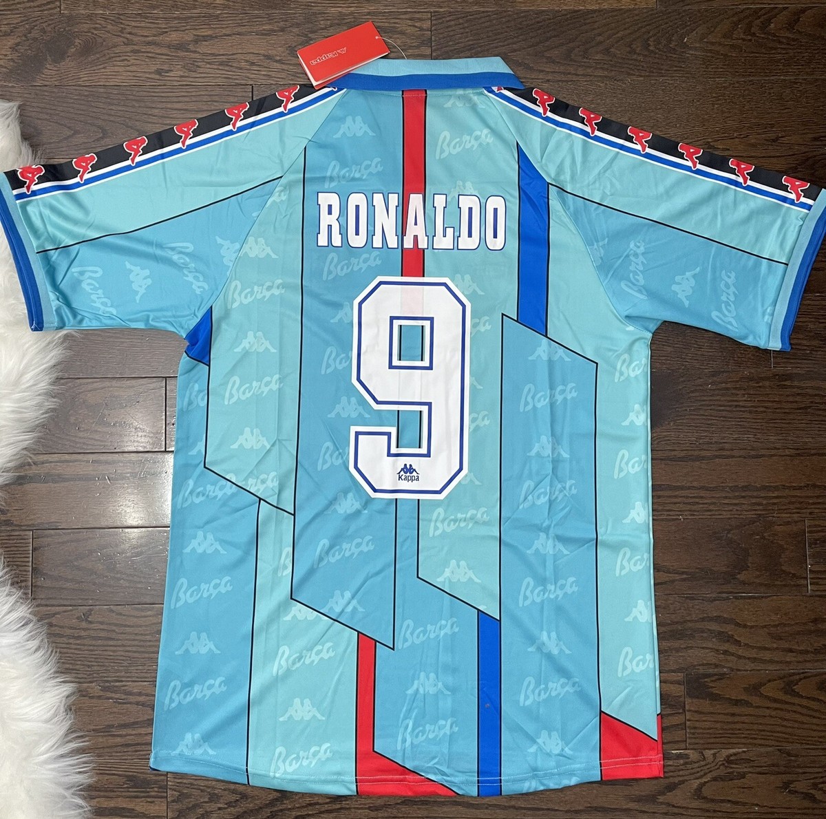 Barcelona Retro Ronaldo 1996/97 Soccer Jersey Men Size XL | eBay