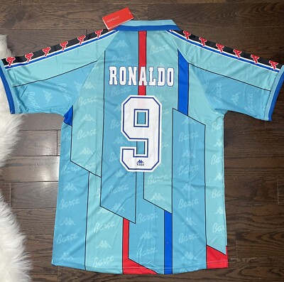 Barcelona Retro Ronaldo 1996/97 Soccer Jersey Men Size XL | eBay