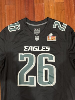 Men's Philadelphia Eagles Saquon Barkley Nike Carbon Black Super