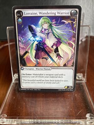 Grand Archive TCG - Demo Deck - Lorraine Wandering Warrior | eBay