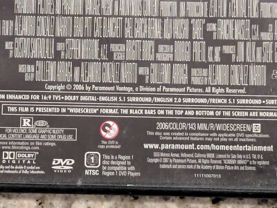 BABEL (2006) DVD Brad Pitt , Cate Blanchette 97363459828| eBay