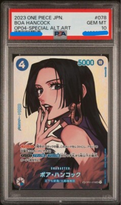 PSA 10 Gem One Piece OP01-078 Boa Hancock OP04 Special Alternate