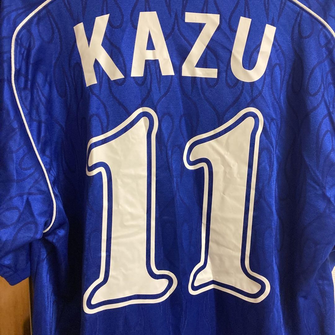 Japan National Team 1998 World Cup KAZU #11 Jersey Asics XL Flame