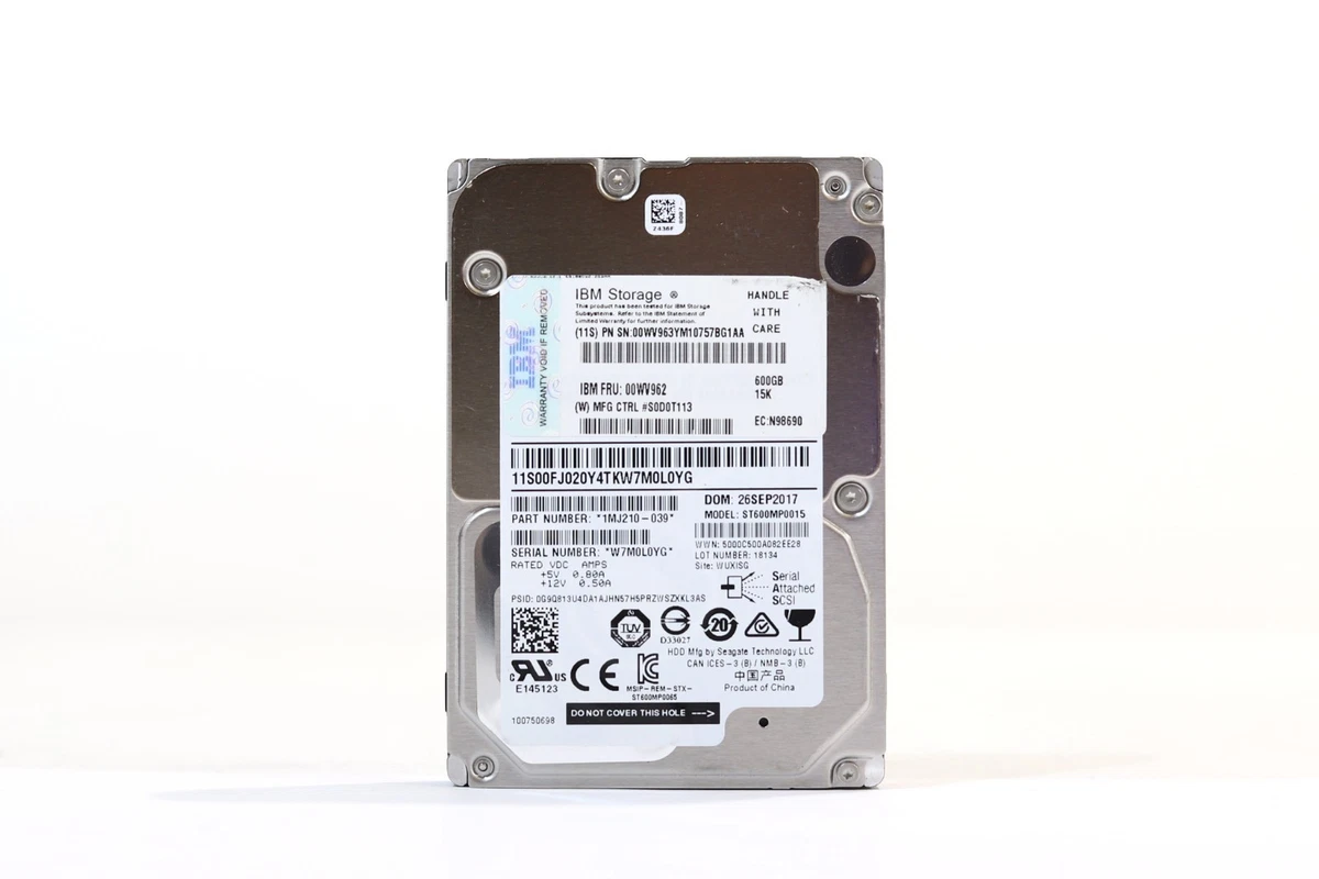 IBM SAS Internal Hard Disk Drives 600 GB Storage Capacity for sale