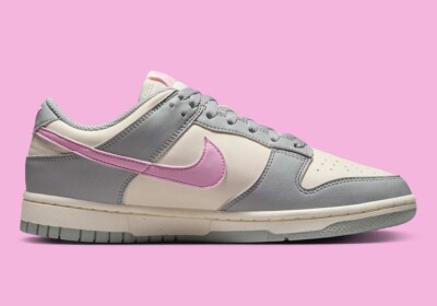 Nike Dunk Low Next Nature Women's Grey & Pink Sports Sneaker