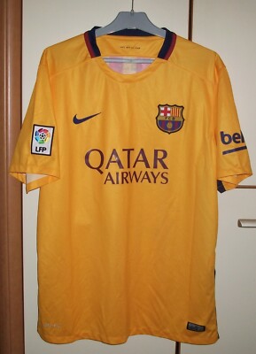 FC Barcelona 2015 2016 Away Football Soccer shirt Jersey Nike size