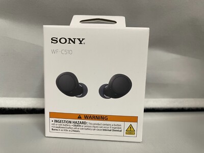 Sony WF C510 Truly Wireless Black Earbuds with Up To 11 Hours