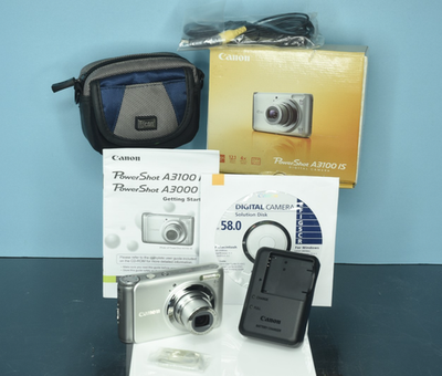 Canon PowerShot A3100 IS 12.1MP Digital Camera - Silver for sale