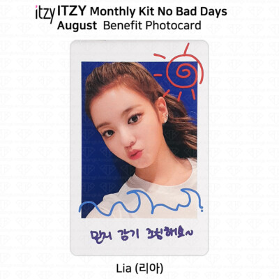 ITZY No Bad Days Monthly Kit August Official Photocard & Exclusive
