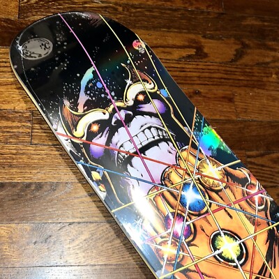 HUF x Marvel Avengers Oh Snap Holographic Foil Skateboard Deck