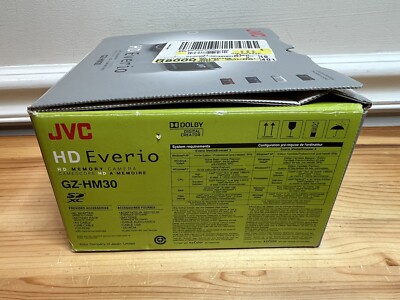 JVC Everio GZ-HM30 HD Digital Video Camcorder w/ Charger & Manuals