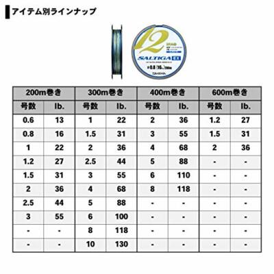 Daiwa PE Line UVF SALTIGA SENSOR 12 BRAID EX+Si 300M 5/88lb 5