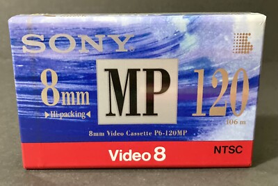 New Sony 8mm MP 120 Video Cassette P6-120MPB Video 8 NTSC | eBay