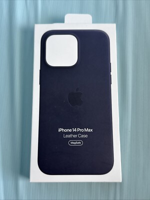 Apple Leather Case with MagSafe for iPhone 14 Pro Max - Ink