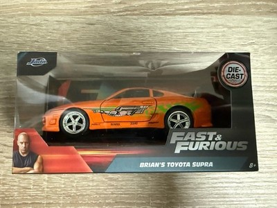 Jada Fast & Furious Brian's Toyota Supra (Orange) & Suki's Honda