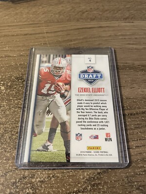 2016 Panini Score Ezekiel Elliott RC #4, 2016 NFL Draft Ohio State