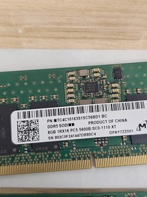 Micron 8GB DDR5 SODIMM PC5-5600B Laptop Memory RAM 1RX16