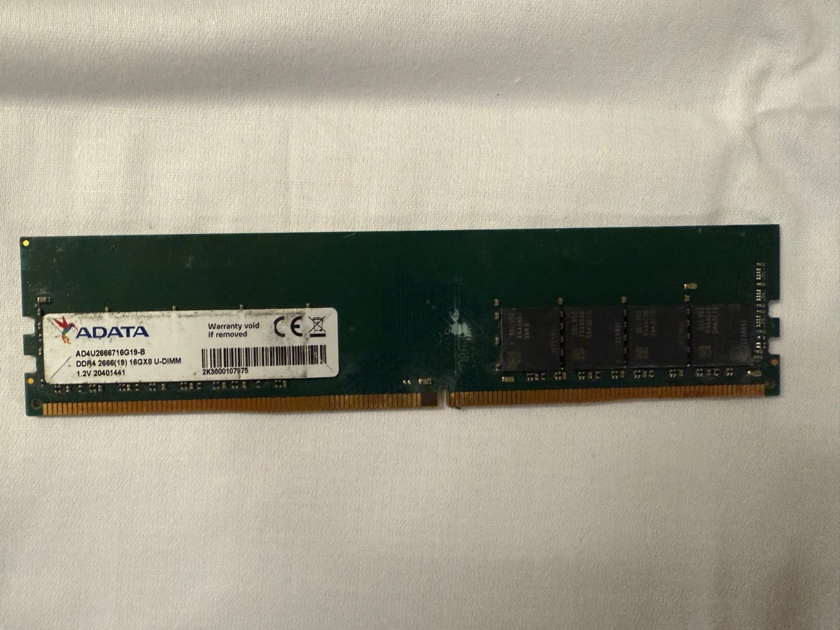 ADATA Computer PC4-21300 (DDR4-2666) Bus Speed RAM 288 Pins for